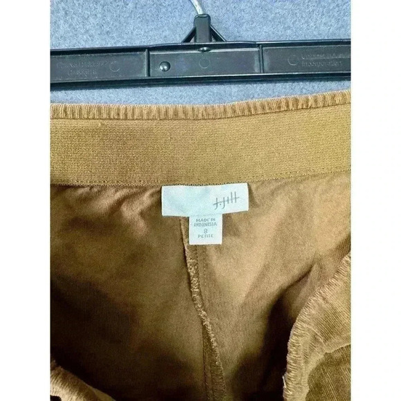 J. Jill Corduroy Pants Womens 8P Brown Dark Camel Pull On Stretch Ankle Ponte - Picture 4 of 10